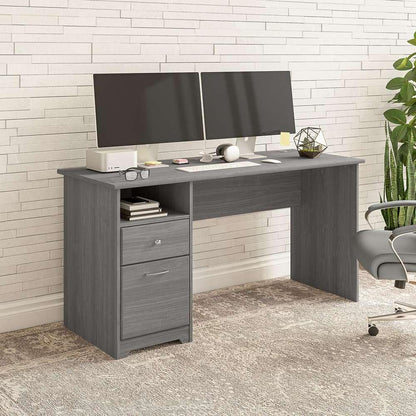 Bush Furniture - Cabot 60W Computer Desk with Drawers in Modern Gray - WC31360 veiw 2