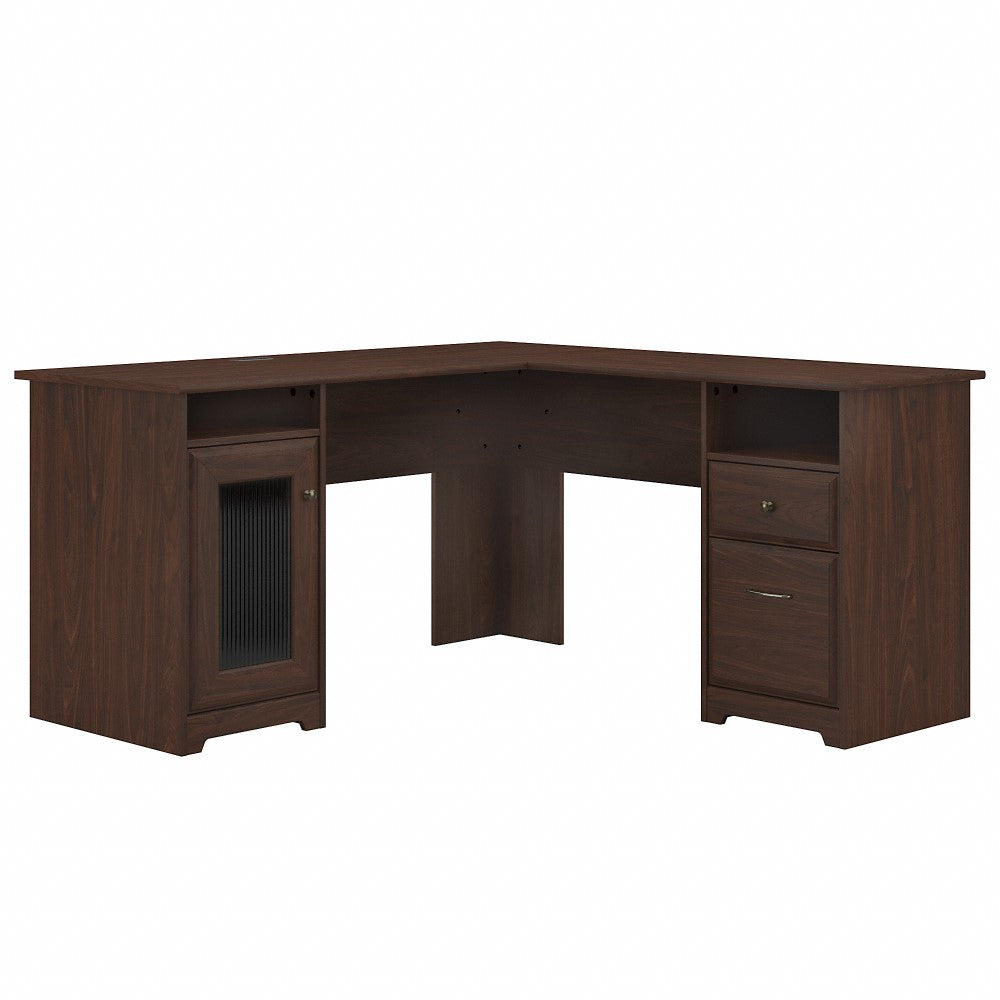 Bush Furniture - Cabot 60W L Shaped Computer Desk in Modern Walnut - WC31030K veiw 1