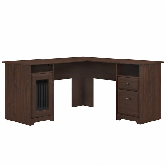 Bush Furniture - Cabot 60W L Shaped Computer Desk in Modern Walnut - WC31030K veiw 1