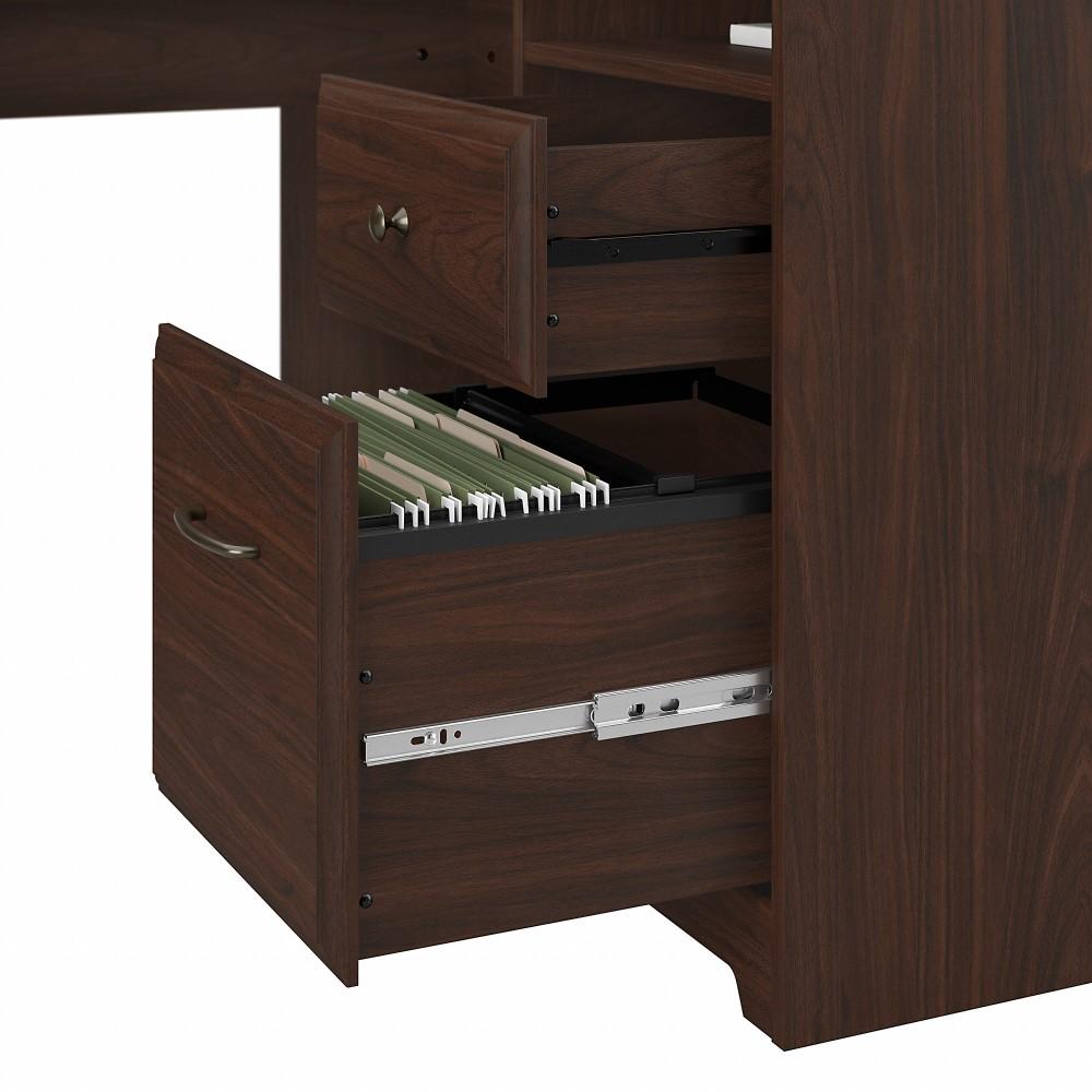Bush Furniture - Cabot 60W L Shaped Computer Desk in Modern Walnut - WC31030K veiw 5