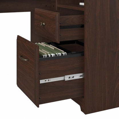 Bush Furniture - Cabot 60W L Shaped Computer Desk in Modern Walnut - WC31030K veiw 5
