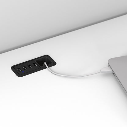 Bush Furniture - Cabot 60W L Shaped Computer Desk in White - WC31930K veiw 5