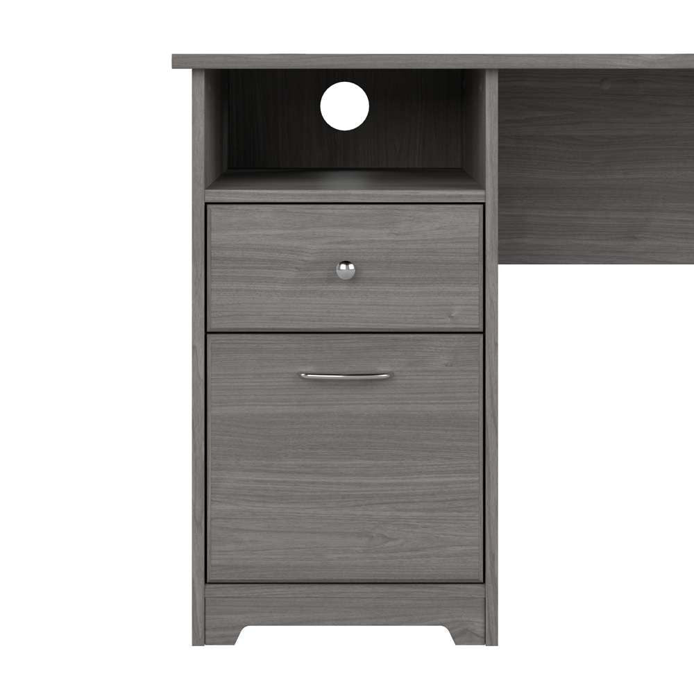 Bush Furniture - Cabot 60W L Shaped Computer Desk with Drawers in Modern Gray - CAB044MG veiw 8