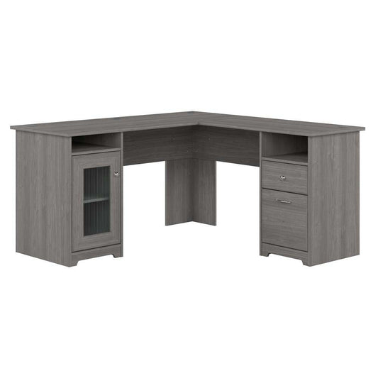 Bush Furniture Cabot 60W L Shaped Computer Desk with Storage in Modern Gray - WC31330K veiw 1