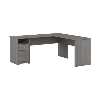 Bush Furniture - Cabot 72W L Shaped Computer Desk with Drawers in Modern Gray - CAB051MG veiw 1