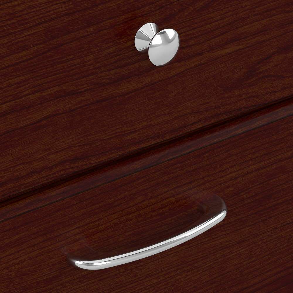 Bush Furniture - Cabot 72W L Shaped Computer Desk with Hutch and Storage in Harvest Cherry - CAB073HVC veiw 4