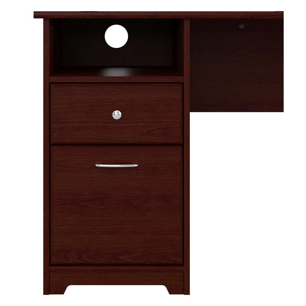 Bush Furniture - Cabot 72W L Shaped Computer Desk with Storage in Harvest Cherry - CAB072HVC veiw 7
