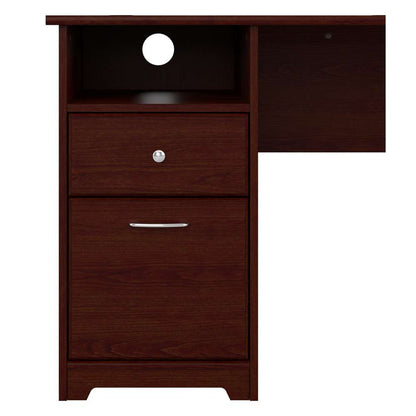 Bush Furniture - Cabot 72W L Shaped Computer Desk with Storage in Harvest Cherry - CAB072HVC veiw 7
