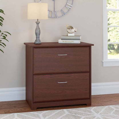 Bush Furniture  -  Cabot Lateral File Cabinet in Harvest Cherry  - WC31480 veiw 2