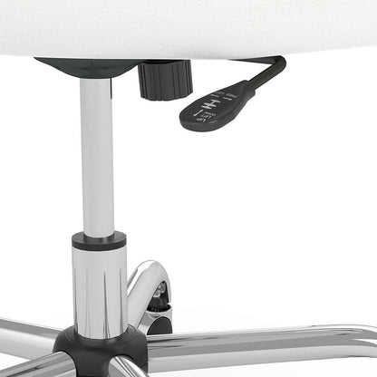 Bush Furniture - Cabot Mid Back Leather Box Chair in White - CAB058WH veiw 4