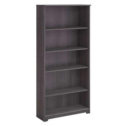 Bush Furniture - Cabot Tall 5 Shelf Bookcase in Heather Gray - WC31766 veiw 1
