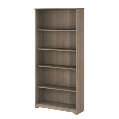 Bush Furniture - Cabot Tall 5 Shelf Bookcase in Ash Gray - WC31266 veiw 1