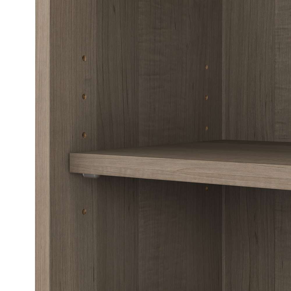 Bush Furniture - Cabot Tall 5 Shelf Bookcase in Ash Gray - WC31266 veiw 3
