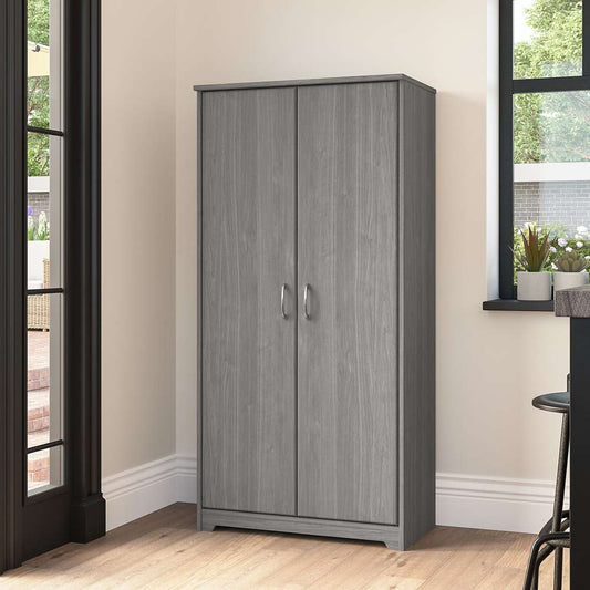 Bush Furniture - Cabot Tall Kitchen Pantry Cabinet with Doors in Modern Gray - WC31399-Z veiw 2