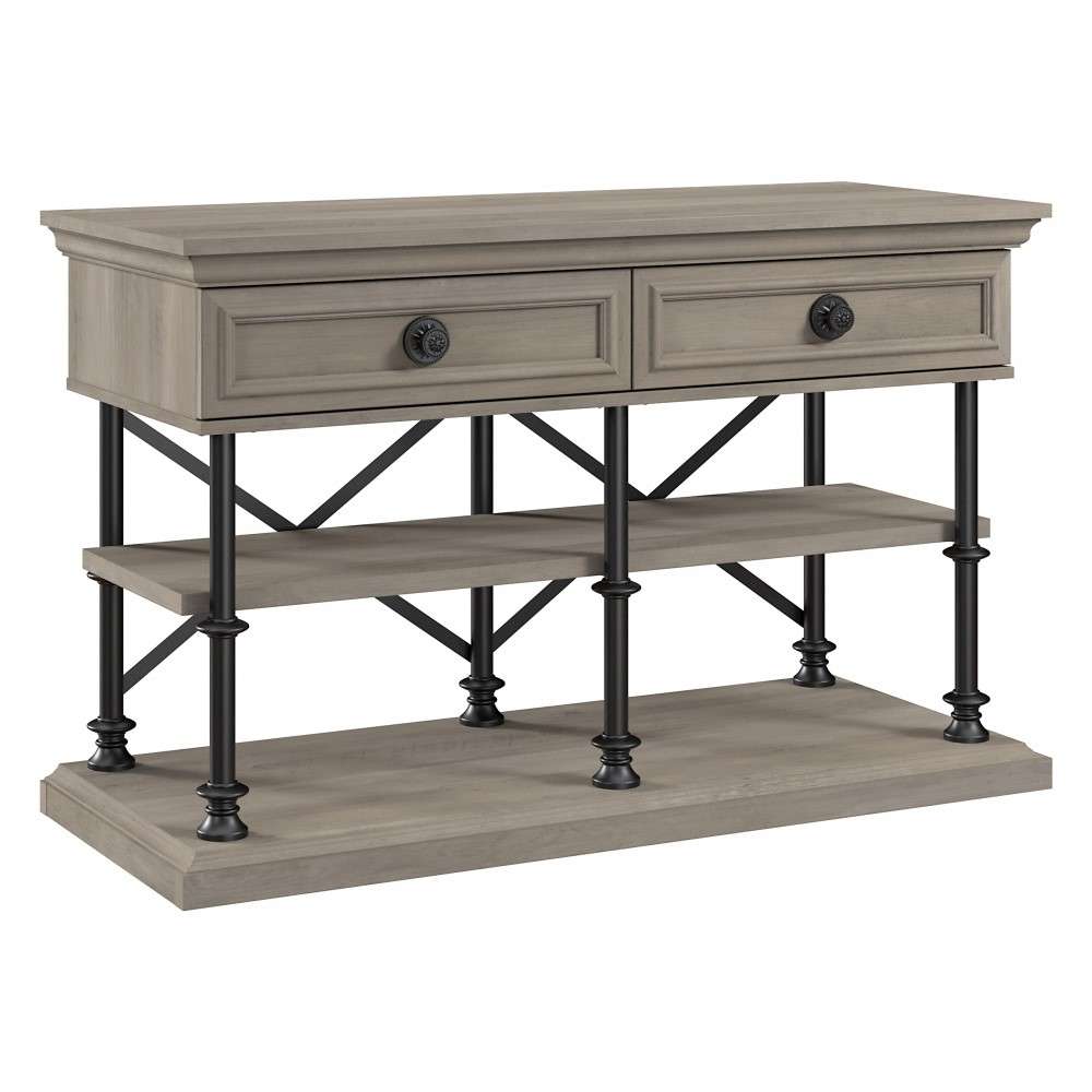 Bush Furniture - Coliseum Designer Console Table in Driftwood Gray - CST148DG-03 veiw 1