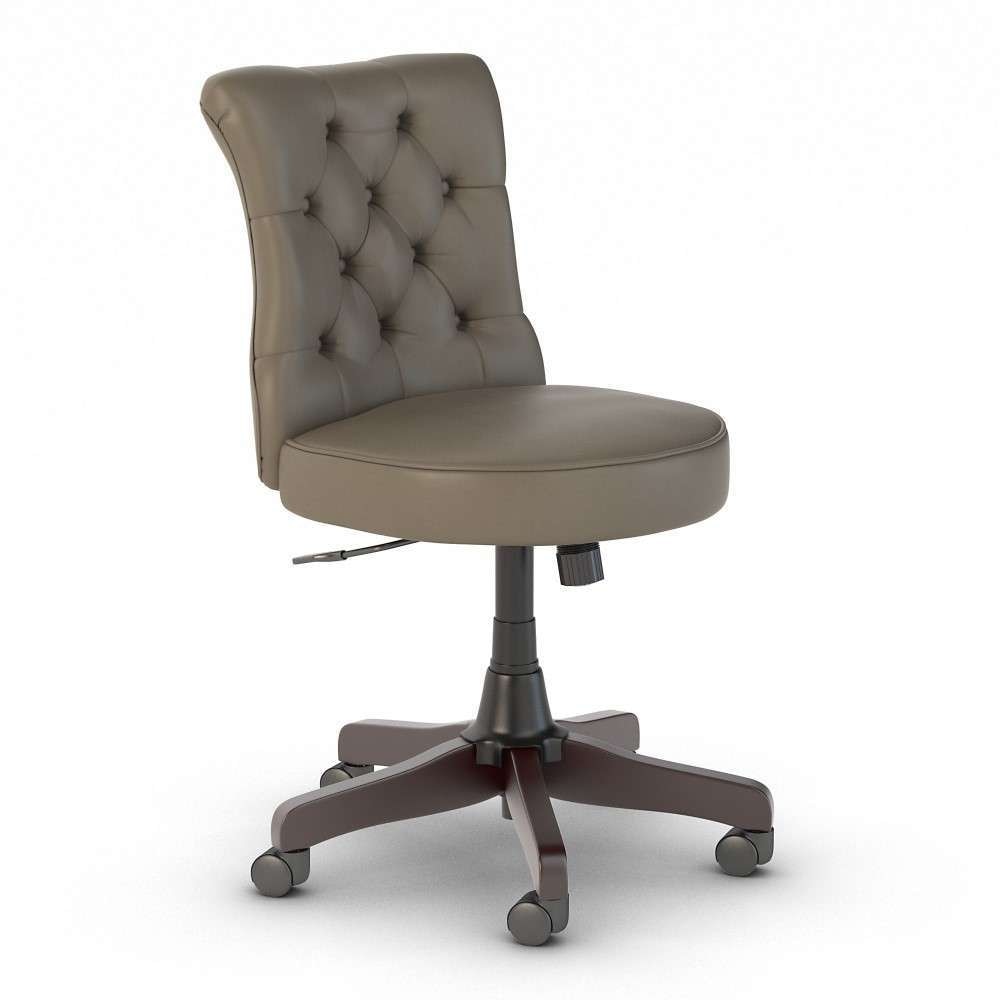 Bush Furniture - Coliseum Mid Back Tufted Office Chair in Driftwood Gray - CSMCH2301WGL-Z veiw 1