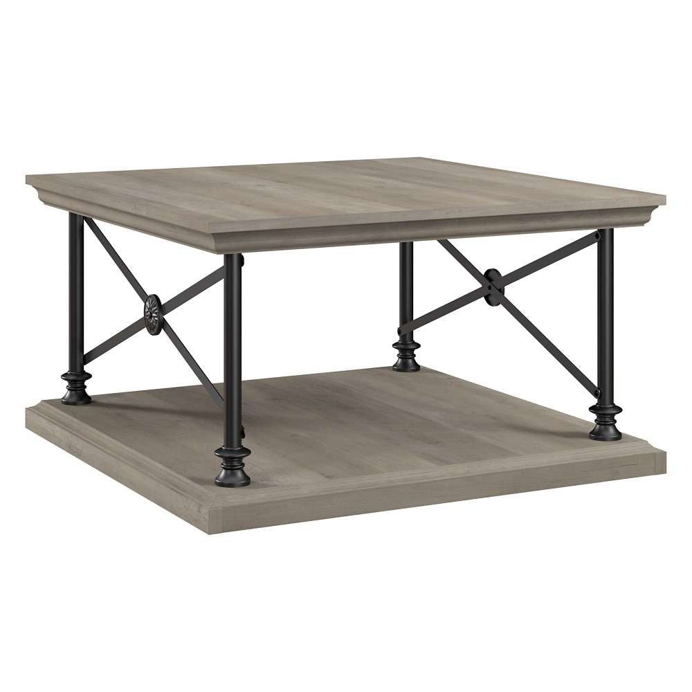 Bush Furniture - Coliseum Square Coffee Table in Driftwood Gray - CST136DG-03 veiw 1
