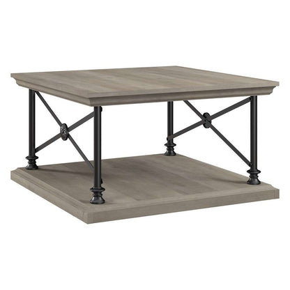 Bush Furniture - Coliseum Square Coffee Table in Driftwood Gray - CST136DG-03 veiw 1