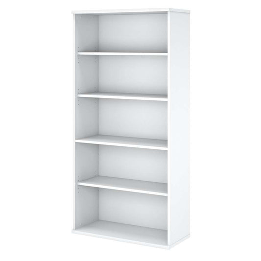 Bush Furniture - Easy Office 5 Shelf Bookcase in Pure White - EO105WH veiw 1