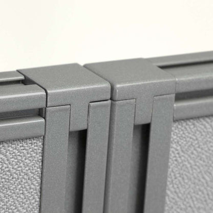 Bush Furniture - Easy Office 60W 4 Person Cubicle Desk Workstation with 66H Panels in Pure White - EODH660WH-03K veiw 3