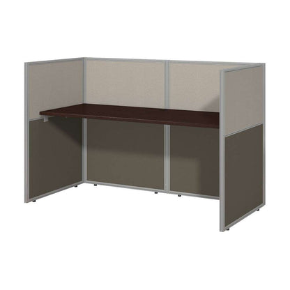 Bush Furniture - Easy Office 60W Cubicle Desk Workstation with 45H Closed Panels in Mocha Cherry - EOD260MR-03K veiw 1