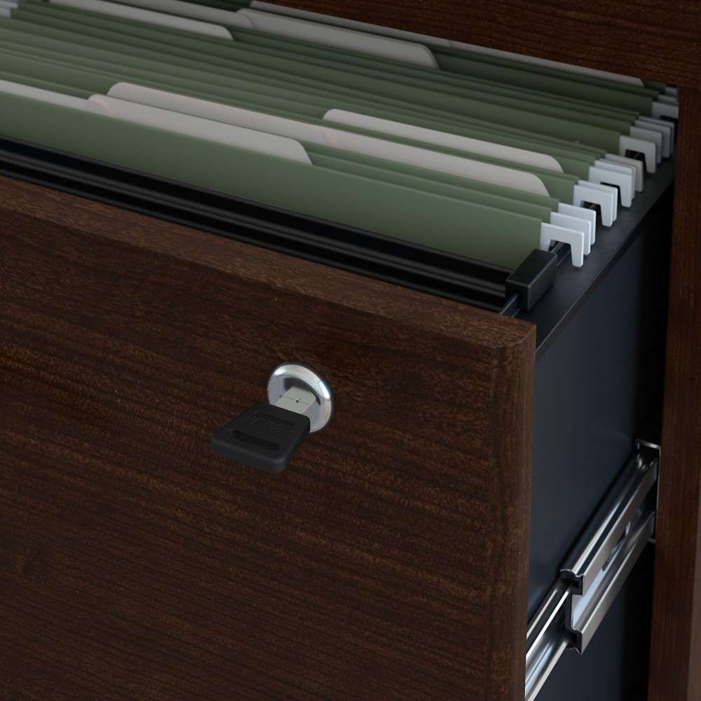 Bush Furniture - Easy Office Lateral File Cabinet in Mocha Cherry - EO101MRSU veiw 3