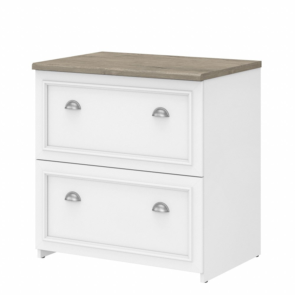 Bush Furniture - Fairview 2 Drawer Lateral File Cabinet in Pure White and Shiplap Gray - WC53681-03 veiw 1