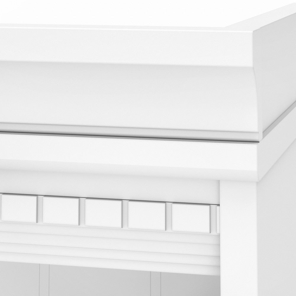 Bush Furniture - Fairview Tall 5 Shelf Bookcase in Pure White and Shiplap Gray - WC53665-03 veiw 5