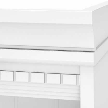 Bush Furniture - Fairview Tall 5 Shelf Bookcase in Pure White and Shiplap Gray - WC53665-03 veiw 5