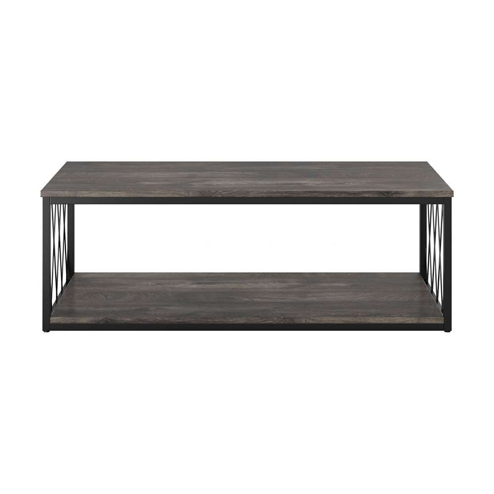 Bush Furniture - City Park Industrial Coffee Table in Dark Gray Hickory - CPT248GH-03 veiw 2