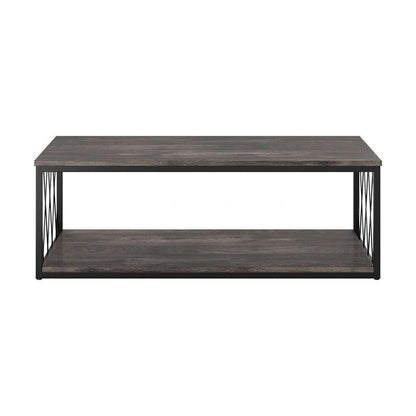 Bush Furniture - City Park Industrial Coffee Table in Dark Gray Hickory - CPT248GH-03 veiw 2