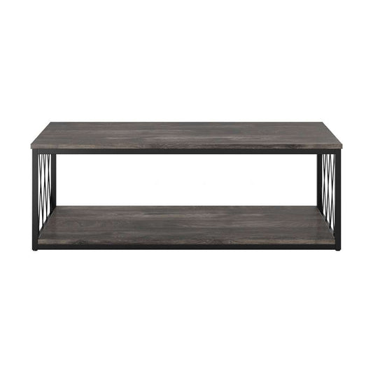 Bush Furniture - City Park Industrial Coffee Table in Dark Gray Hickory - CPT248GH-03 veiw 2