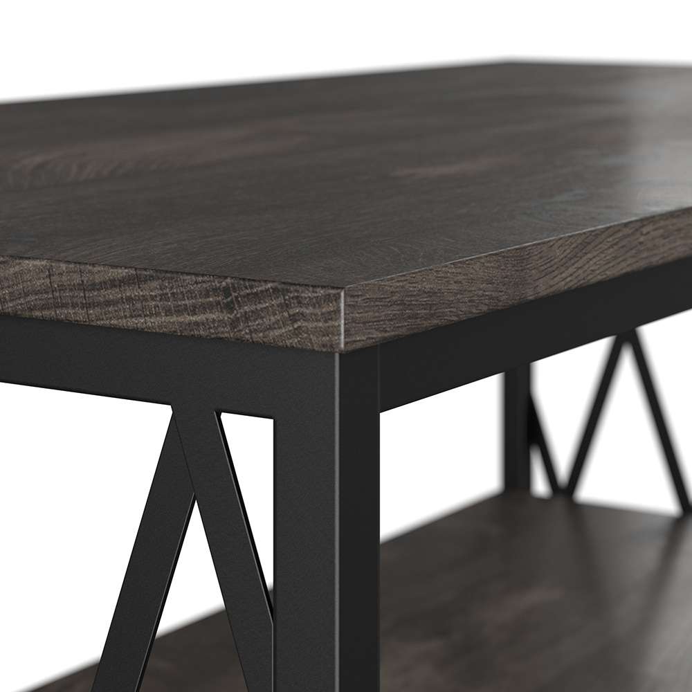 Bush Furniture - City Park Industrial Coffee Table in Dark Gray Hickory - CPT248GH-03 veiw 5