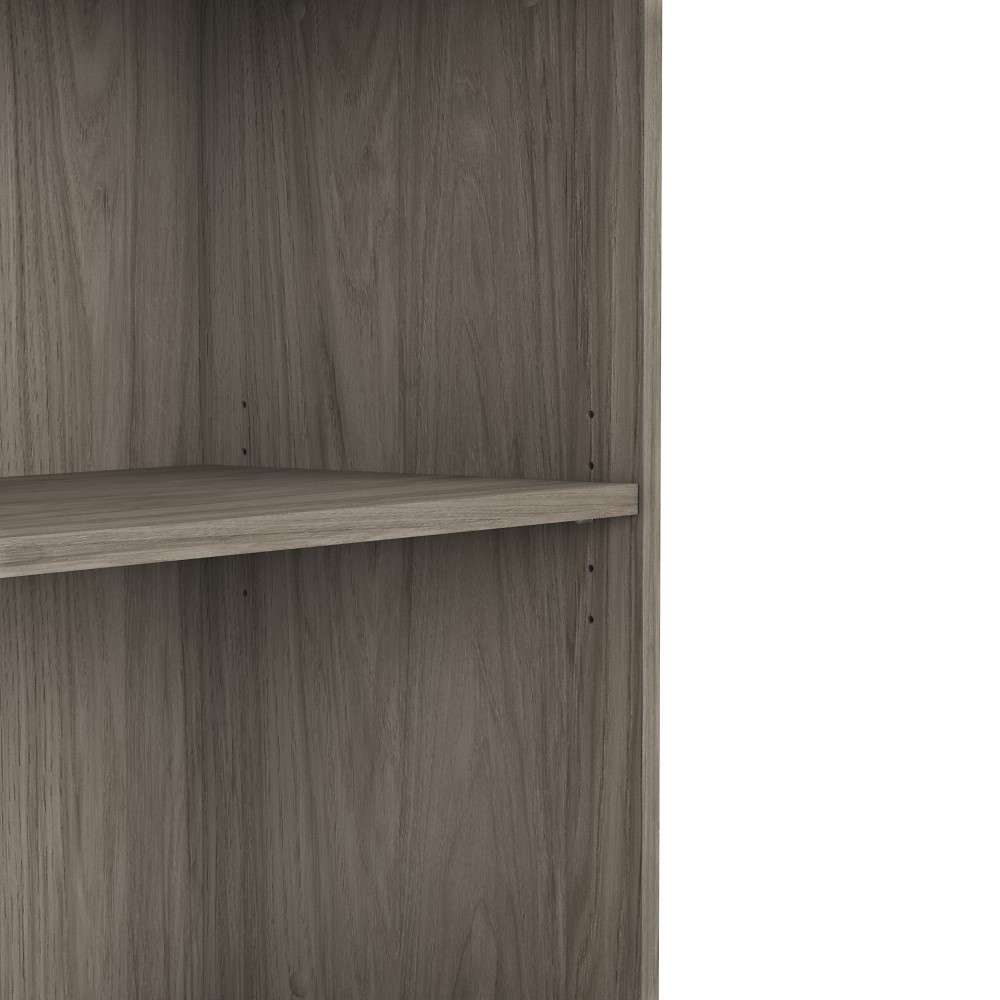 Bush Furniture - Hybrid Small 2 Shelf Bookcase in Modern Hickory - HY3036MH-Z veiw 5