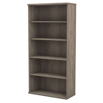Bush Furniture - Hybrid Tall 5 Shelf Bookcase in Modern Hickory - HYB136MH-Z veiw 1