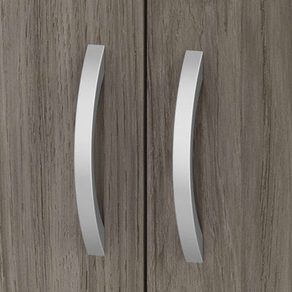 Bush Furniture - Hybrid Tall 5 Shelf Bookcase with Doors in Modern Hickory - HYB024MH veiw 5