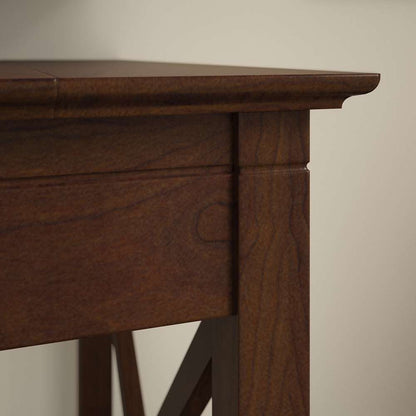Bush Furniture - Key West 60W L Shaped Desk with 2 Drawer Lateral File Cabinet in Bing Cherry - KWS014BC veiw 5