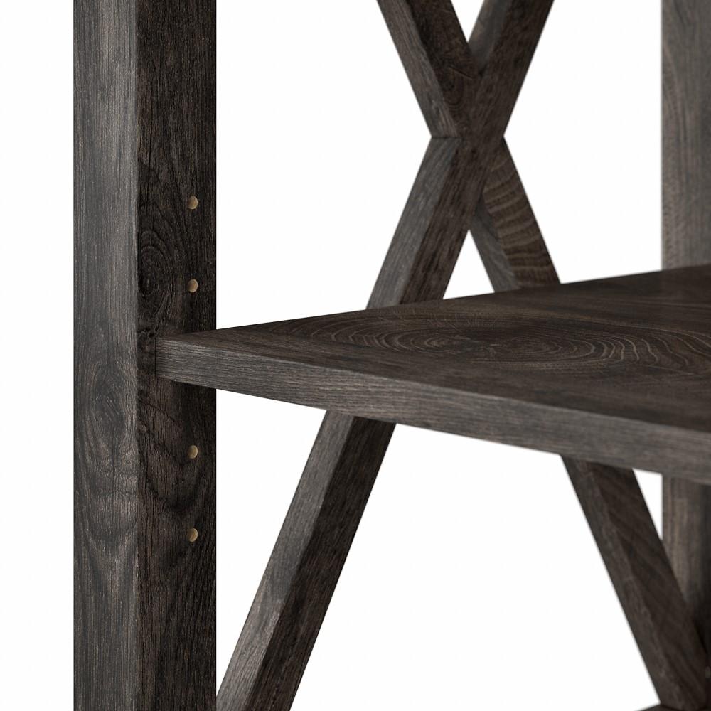 Bush Furniture - Key West 60W Tall TV Stand in Dark Gray Hickory - KWV160GH-03 veiw 3