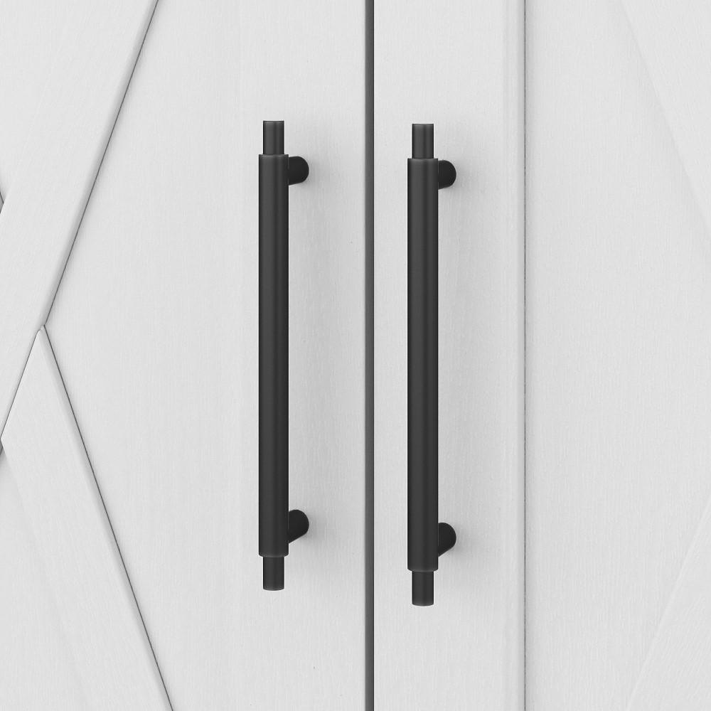 Bush Furniture - Key West Bathroom Double 24W Vanity and Medicine Cabinet in White Ash - KWS041WAS veiw 3