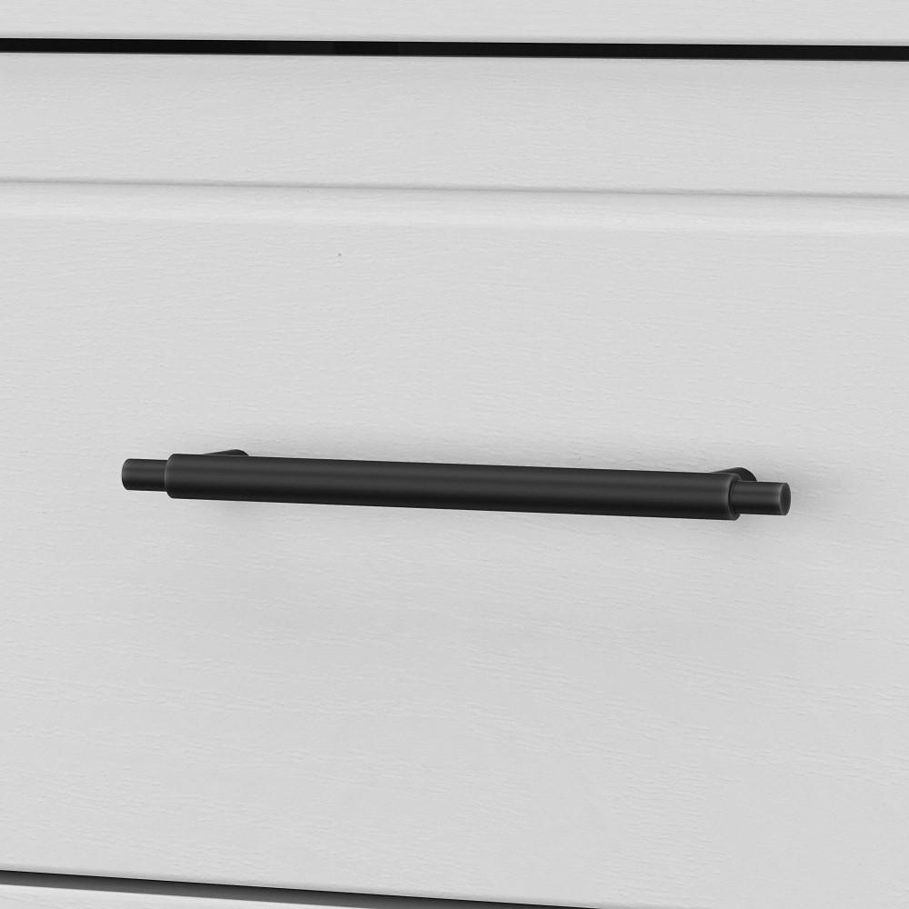 Bush Furniture - Key West Bathroom Narrow Bookcase with Door in White Ash - KWS168WAS-Z veiw 4