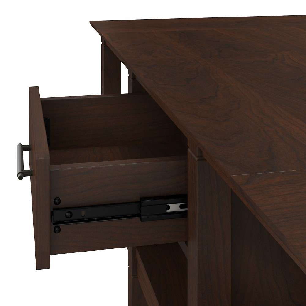 Bush Furniture - Key West Coffee Table with Storage in Bing Cherry - KWT148BC-03 veiw 5