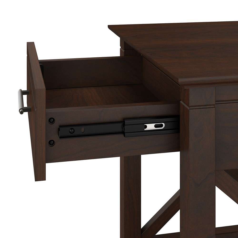 Bush Furniture - Key West End Table with Storage in Bing Cherry - KWT120BC-03 veiw 5