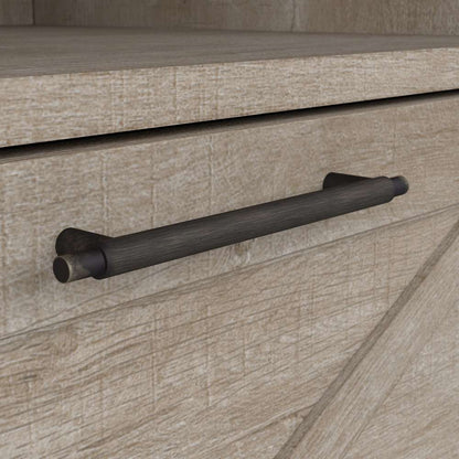 Bush Furniture - Key West Lateral File Cabinet with Shelf in Washed Gray - KWF124WG-03 veiw 2