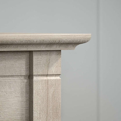 Bush Furniture - Key West Nightstand with Drawer in Washed Gray - KWT120WG-Z veiw 4