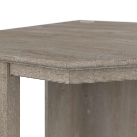Bush Furniture - Key West Small Corner Desk with Bookcase and Lateral File Cabinet in Washed Gray - KWS050WG veiw 2