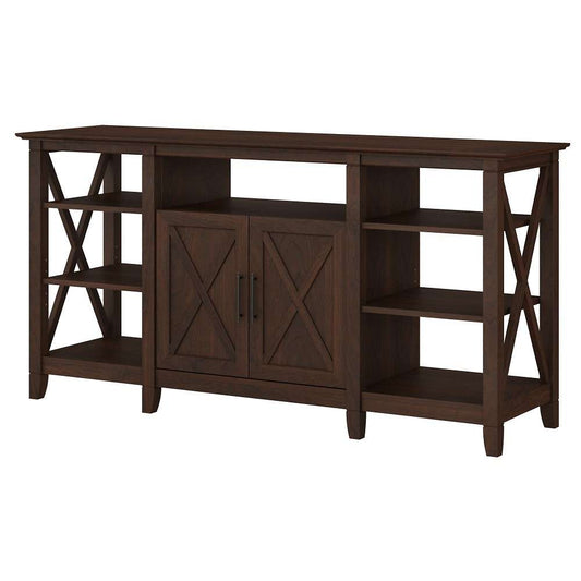 Bush Furniture - Key West Tall TV Stand for 65 Inch TV in Bing Cherry - KWV160BC-03 veiw 1