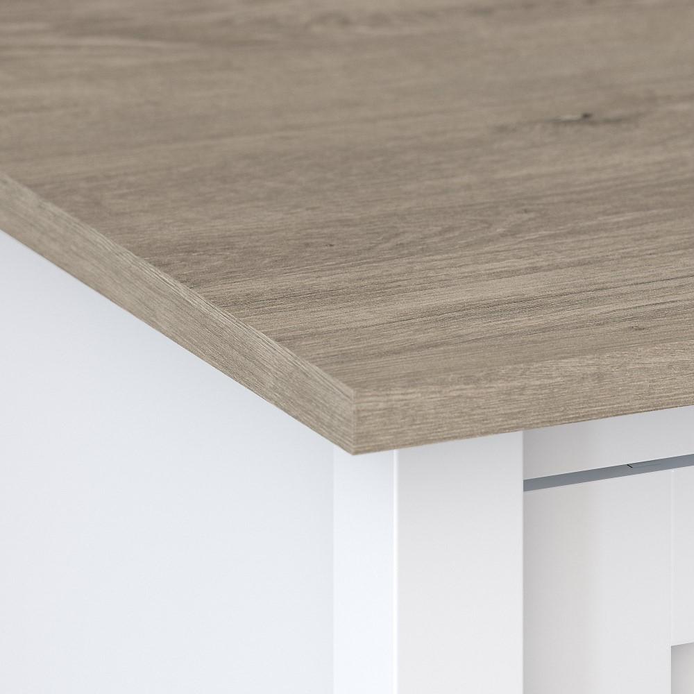 Bush Furniture - Mayfield 2 Drawer Lateral File Cabinet in Pure White and Shiplap Gray - MAF131GW2-03 veiw 4