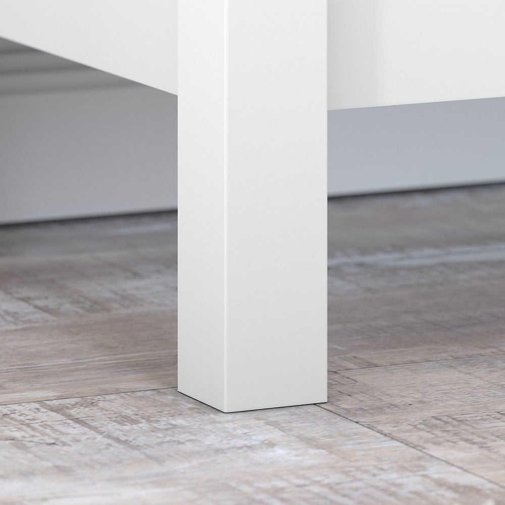 Bush Furniture - Mayfield 6 Cube Bookcase in Pure White and Shiplap Gray - MAB145GW2-03 veiw 4