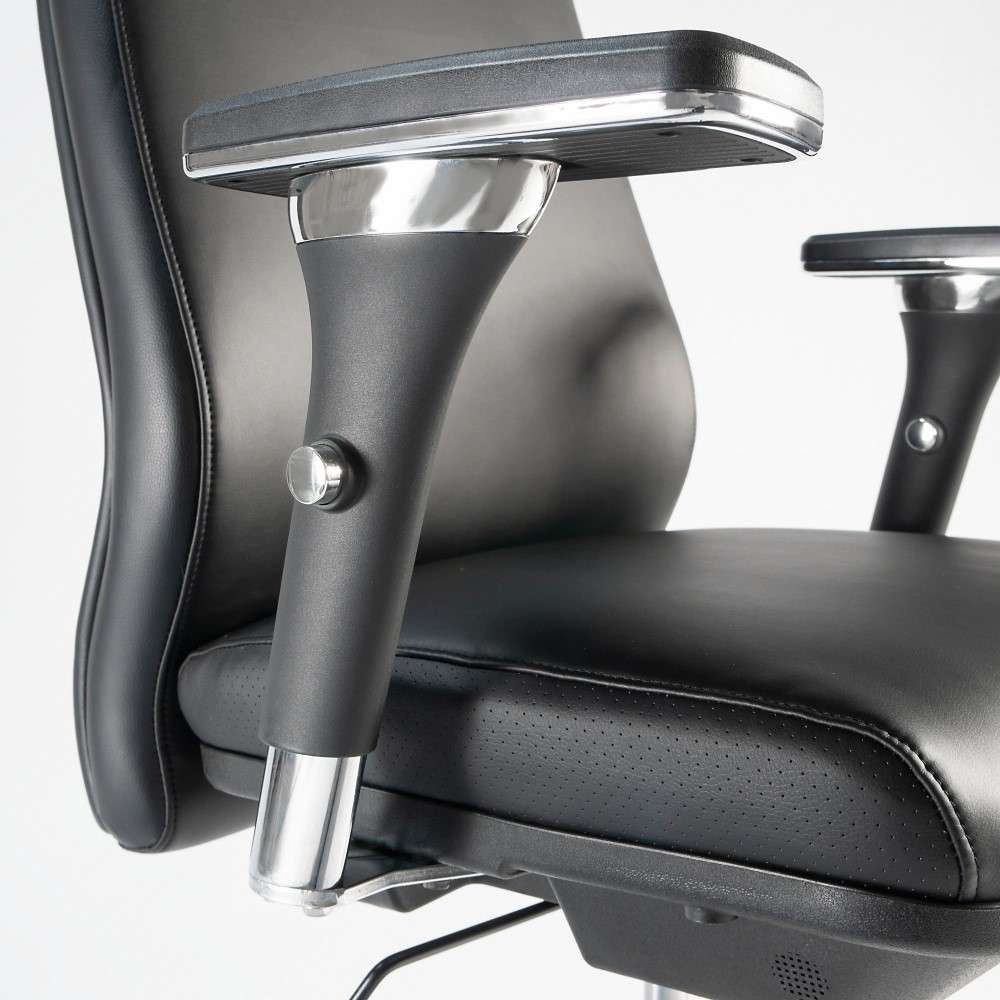 Bush Furniture - Metropolis High Back Leather Executive Office Chair in Black - CH1601BLL-03 veiw 5