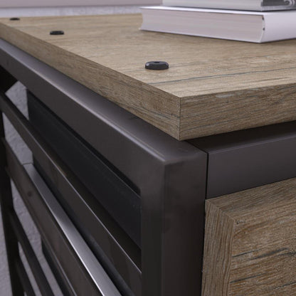 Bush Furniture - Refinery Lateral File Cabinet in Rustic Gray - RFF132RG-03 veiw 3